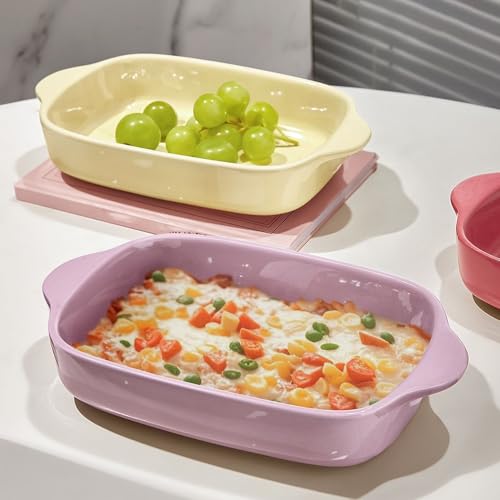 Platos para hornear bistec sartén de cerámica con dos asas 7