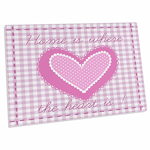 Pad para escritorio 3dRose estilo corazón rosa miniatura 1