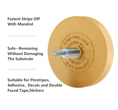 Image of 30 Pack Decal Remover Eraser Wheel Rubber Eraser Wheel for Drill Removes Car Stripes Vinyl Tapes and Graphics Rubber Eraser Wheel Tool Kit for Cars, RV, Motorcycles Sticker Remover Tool