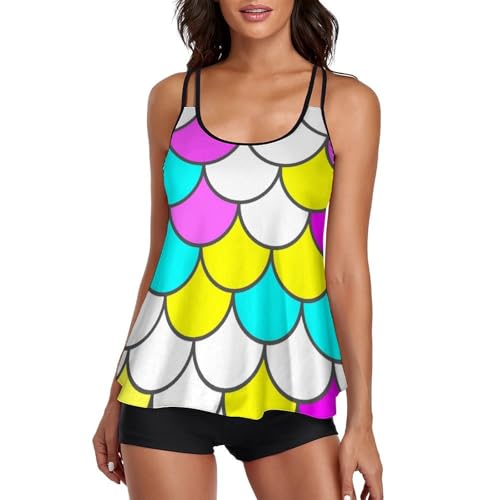 Maillot de bain tankini femme ensembles bikini short de garçon robe plage