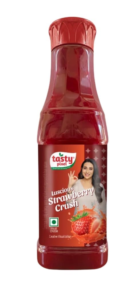 Tasty Pixel Strawberry Crush | Perfect for Milkshakes, Fruit Drink