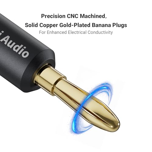 Fosi Audio Conectores Banana para Cable de Altavoz 4 Piezas miniatura 2