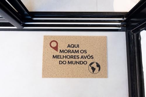 Capacho Vinil Super Print Melhores Avos 40cmx60cm Kapazi