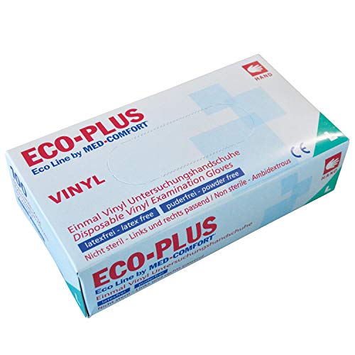 ECO PLUS Guantes de vinilo sin polvo Cover