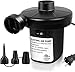 ONG NAMO Electric Air Pump for Inflatables, Quick Plug-in with 3 Nozzles for Air Mattress & Pool, 130W