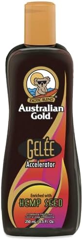 Australian Gold Gelee Dark Tanning Accelerator with Hemp Seed Lotion 250ml