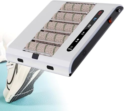 Nettoyeur de Semelles, cireuse à Induction Automatique, Brosse à Chaussures Rechargeable 260 TR/Min, Aspiration 1000 PA, Nettoyage Rapide en 5 Secondes, for la Maison et Le Bureau