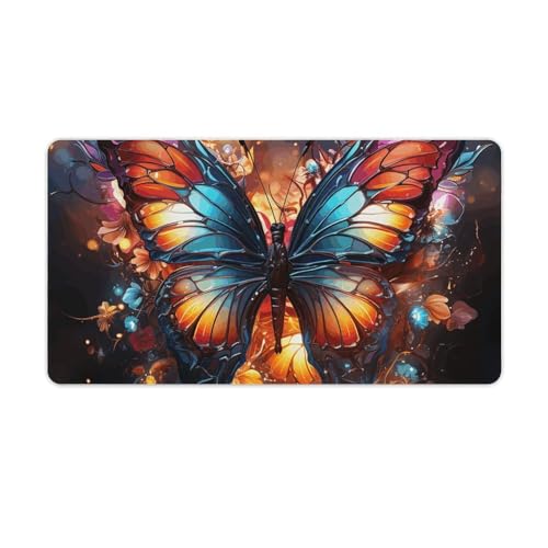 Tapis de souris de jeu grand format motif papillons pour sublimer votre bureau à la maison