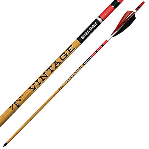 Black Eagle Vintage Crested Feathers Red/White/Black - .005