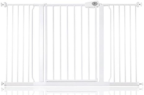 Bettacare Easy Fit Pressure Dog Gate, 133.2cm - 141.2cm, White, Pressure Fit Pet Gate for Dog and Puppy, Pet and Dog Barrier, Easy Installation