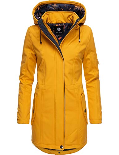 Preisvergleich Produktbild Peak Time Damen Mantel Softshellmantel Übergangsmantel L60026 Gelb Gr. XL