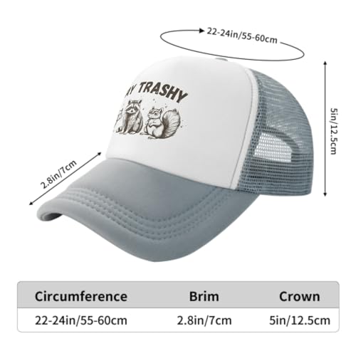 Image of Funny Trucker Hats,Trucker Hat Baseball Cap for Women Snapback Adjustable Hat Humor Gift Men