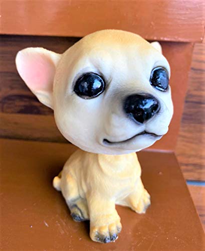 Image of Awestuffs Dog Bobblehead Resin Bobblehead Action Figure for Car, Desk, Office, Home Decor (Chihuahua)
