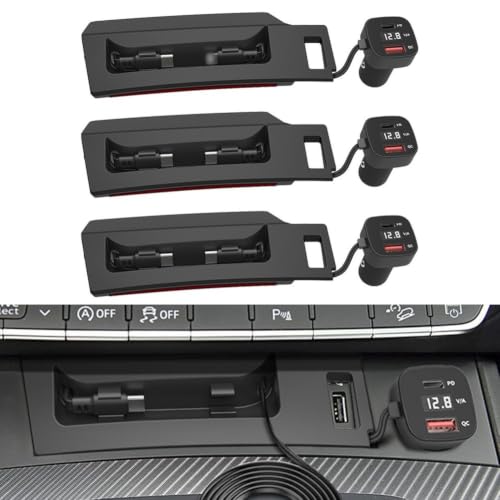 Cargador de coche USB para Q5 en ABS negro de alta resistencia 3