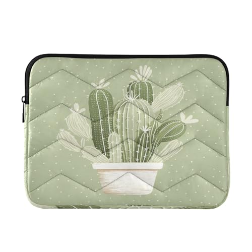 Funda para portátil 13-14 pulgadas impermeable verde cactus