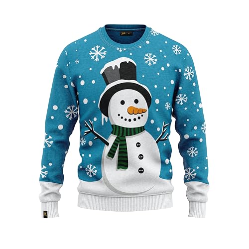 JAP Christmas Schneemann - Lustiger Hässlicher Weihnachtspullover...