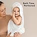 KeaBabies Hooded Baby Towel for Newborn - Viscose Derived from Bamboo Large Baby Bath Towels with Hood for Boys, Girls, Toddler, Extra Absorbent & Soft Newborn Bath Essentials (Wildflowers, Regular)