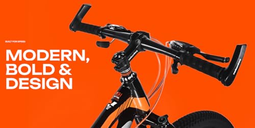 20 Zoll Kinder Mountainbike für Jungen & Mädchen – 7-Gang Shimano Schaltung – Scheibenbremsen vorne & hinten – Kinderfahrrad Farbe Orange & Schwarz – Bild 5