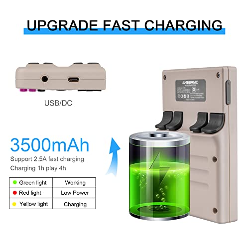 Anbernic Rg35Xx Handheld Game Console Retro Games Consoles With 3.5 Inch Ips Screen 64G Tf Card 5474 Classic Games 2100Mah Battery Support Linux, Hdmi And Tv Output Gray #TOP4