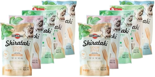 Miyata Shirataki Mischkarton mit 5 verschiedenen Sorten, Nudeln aus Konjakmehl, 2er Pack (1 x 1350 g)