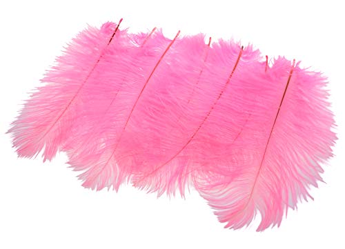 Wowlife Set Of 50, 15-20Cm Real Natural Home Decor Ostrich Feathers Party Wedding Decorations Feather (Pink) #TOP1