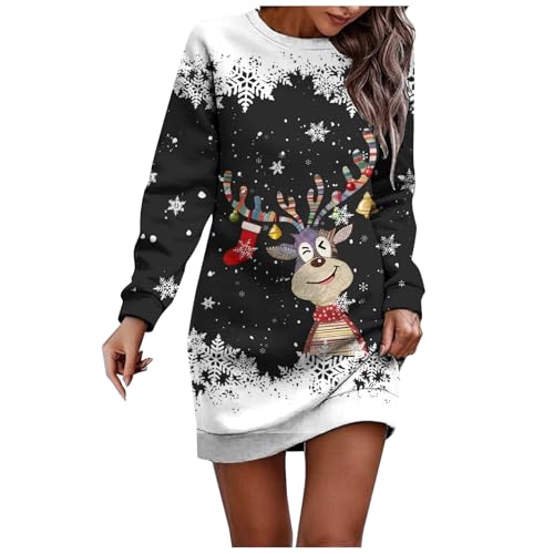 Robe décontractée à manches longues parfaite pour vos fêtes et repas de vacances
