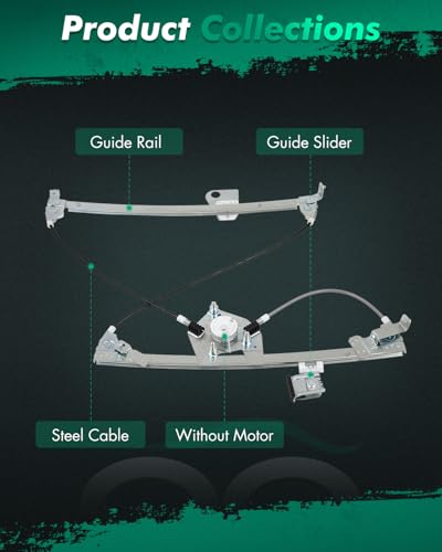 Image of SCITOO Power Window Regulator w /o Motor for Mercedes-Benz CLS550 2007-2011