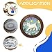 3 Sets Solid Wood Embroidery Frames with Bamboo Hoops, 8 Inch Round Embroidery Display Frame Set for Finished Cross Stitch and DIY Art Craft Sewing Ornaments