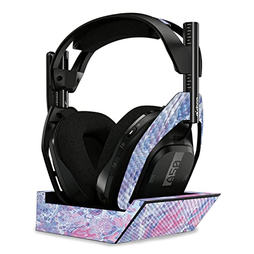 Image of MightySkins Carbon Fiber Skin Compatible with Astro A50 Wireless Headphones + Base Station (Gen 4) - Pastel Pour | Protective, Durable Textured Carbon Fiber Finish | Easy to Apply | Made in The USA
