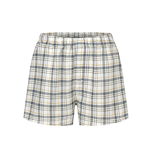 Eddie Bauer Men's Woven Comfortable Boxer Shorts Underwear (3 Pack), Grey Steward/Ash Plaid/Black Tartan, X-Large #TOP2