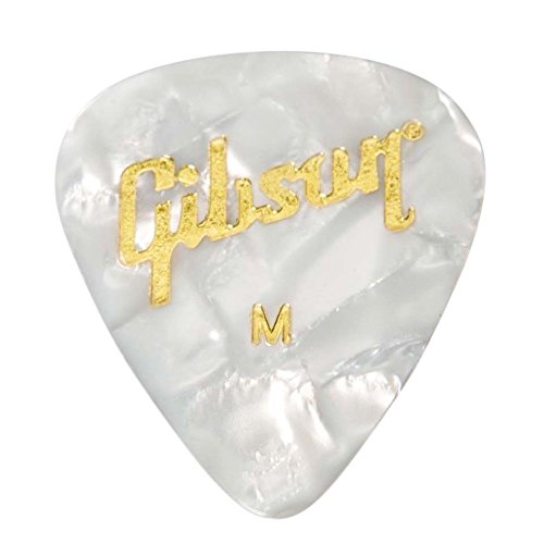 Gibson Médiators en perles blanches Taille M - Les Beatles, Paul McCartney, John Lennon, RIngo Starr, George Harrison Gibson Médiators en perles blanches Taille M – Image 3