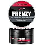 SexyHair Style Frenzy Matte Texturizing Paste, 2.5 Oz | Fullness, Texture and Definition | Helps Create Bulk | Semi-Matte
