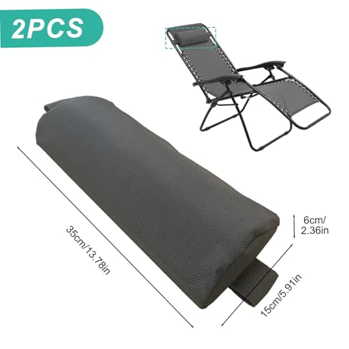 Almohada para silla de descanso con correa elástica cojín cómodo contra el dolor de cuello 2 u 7