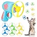 Jostift Cat Fetch Toy, Fliegender Propeller Disc Katzenspielzeug mit 1 Launchers und 9 Propellers Zufällige Farbe, Katze Chasing Spielzeug für Interactive Training Jagd Schlagen ACT der günstig Kaufen-Jostift Cat Fetch Toy, Fliegender Propeller Disc Katzenspielzeug mit 1 Launchers und 9 Propellers Zufällige Farbe, Katze Chasing Spielzeug für Interactive Training Jagd Schlagen