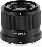 VILTROX 20mm F2.8 f/2.8 Z-Mount Lens, Full Frame Wide Angle Prime Auto Focus Lens for Nikon Z-Mount Cameras ZF Z8 Z9 Z6 Z7 Z6II Z7II Z5 Z5II ZFC Z30
