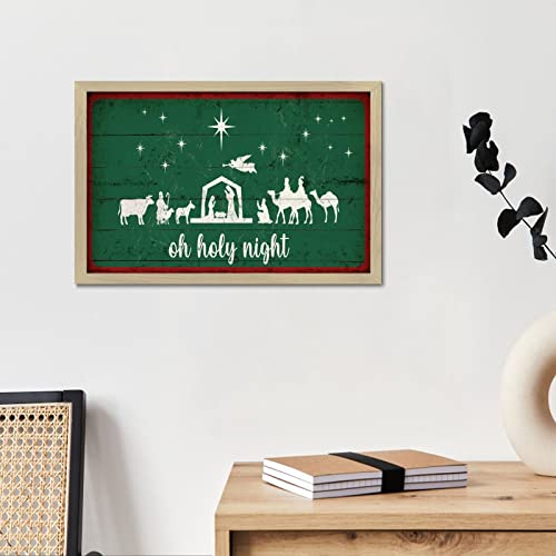 Décoration murale Merry Christmas pour porche et bureau en bois