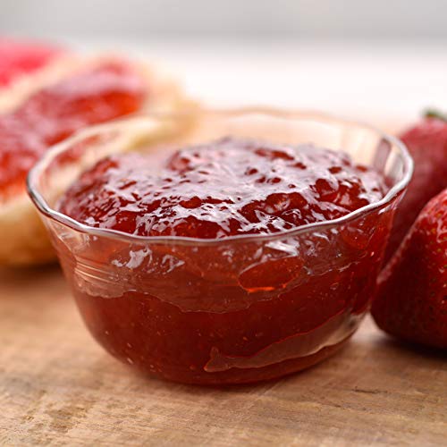 Amish Valley Products Old Fashioned Jam Glass Pint Jar 18 oz (Strawberry Rhubarb)