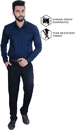 Image of FIFTH ANFOLD Men's Solid Slim Fit Shirt