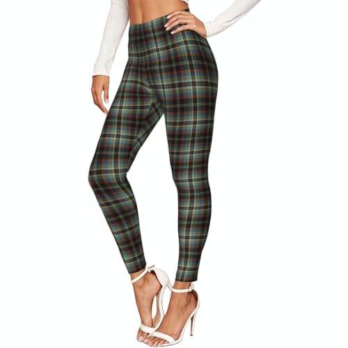 Pantalones estampados opacos y leggings elásticos cuadrados grises de deporte