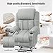 YONISEE Lift Chair Recliners for Elderly, Recliner Chair with Massage & Heat, Extended Footrest, Living Room Chair Armchair Lounge Oversized Sofa with Type C USB Port, 2 Drink Holders & 4 Side Pockets