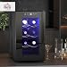 HOMCOM Mini Table Top Wine Fridge Quiet Under Counter 8 Bottle 17L 8-18℃