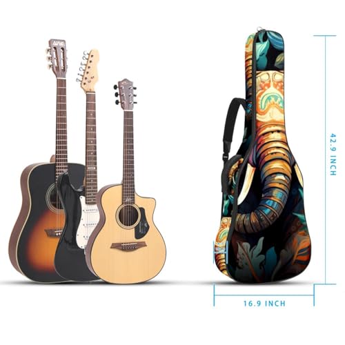 JRHEJTFZ Housse pour guitare acoustique de 1,9 cm d’épaisseur – Imperméable – Durable et élégant – Motif éléphant coloré, Multicolore 4., 42.9×16.9×4.7 in, Motif imprimé tendance - Les Beatles, Paul McCartney, John Lennon, RIngo Starr, George Harrison JRHEJTFZ Housse pour guitare acoustique de 1,9 cm d'épaisseur - Imperméable - Durable et élégant - Motif éléphant coloré, Multicolore 4., 42.9x16.9x4.7 in, Motif imprimé tendance – Image 6