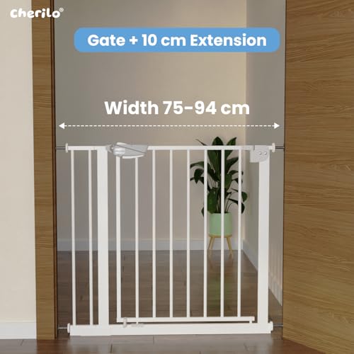 Image of Cherilo Baby Safety Gate Extension Part (10 cm) - White (Extension Only)