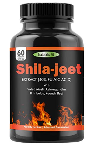 Naturals Fit Shilajit/ Shilajeet Capsules For Men 1000mg With Powerful Ingredients Safed Musli, Ashwagandha, Tribulus, Kaunch Beej, 60 Veg Capsule (100% Natural & Safe) Naturals Fit Shilajit/ Shilajeet Capsules For Men 1000mg With Powerful Ingredients Safed Musli, Ashwagandha, Tribulus, Kaunch Beej, 60 Veg Capsule (100% Natural & Safe)