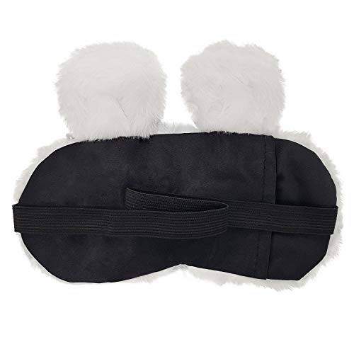 Image of Jenna Eye Mask for Sleeping | Soft Sleep Mask for Girls, Women & Children | Colorful Eye Cover for Travel, Naptime & Night Sleep (Fur Hello White)