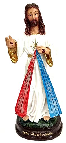 Imagem Escultura Jesus Misericordioso 15 cm Resina