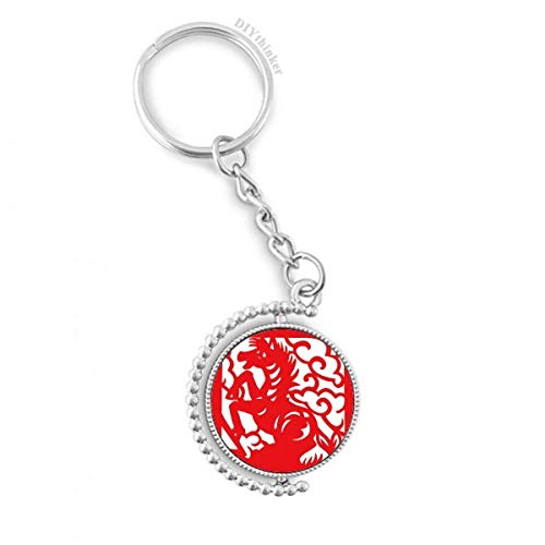 Llavero de caballo zodiacal chino para organizar tus llaves diarias