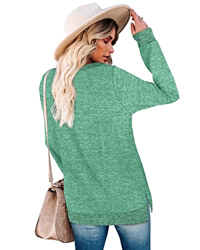 Weeso Christmas Sweatshirts For Women Green Crewneck Sweaters Medium #TOP3
