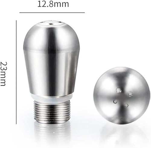 Miniatura 6 de Palumma Boquilla de vapor para máquina de café, boquilla de vapor de acero inoxidable 304 de 3/4 agujeros, boquilla de espuma de leche para máquina