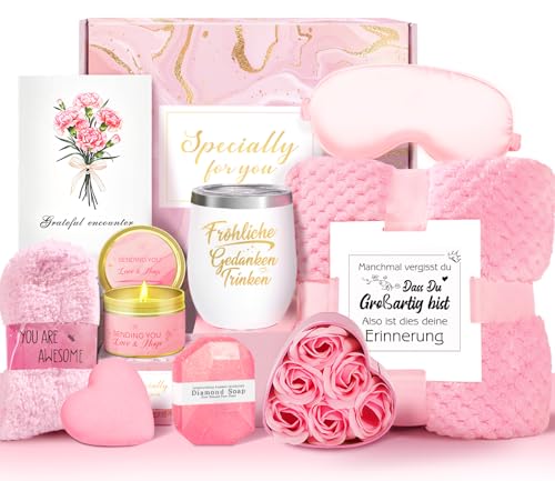 Geschenke für Frauen Geburtstagsgeschenk für frauen Entspannende Spa Geschenk Korb Care Paket Geschenk Set für beste Freunde weibliche Schwester Mutter Frau Ihre Freundin Coworker Bestie Lehrer